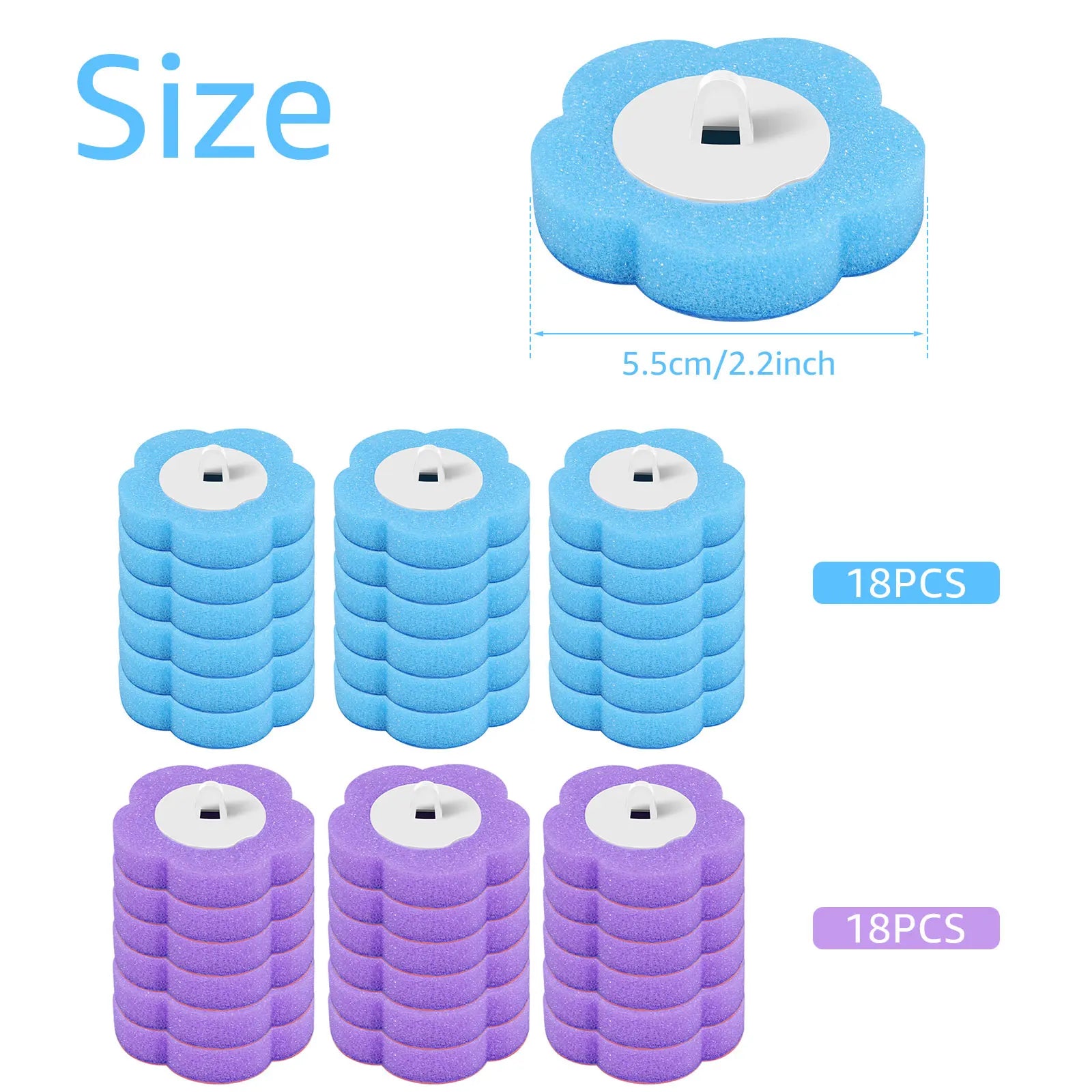 Cepillo de baño con kits de cabezales de repuesto desechables